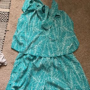 Halter neck romper tie neck